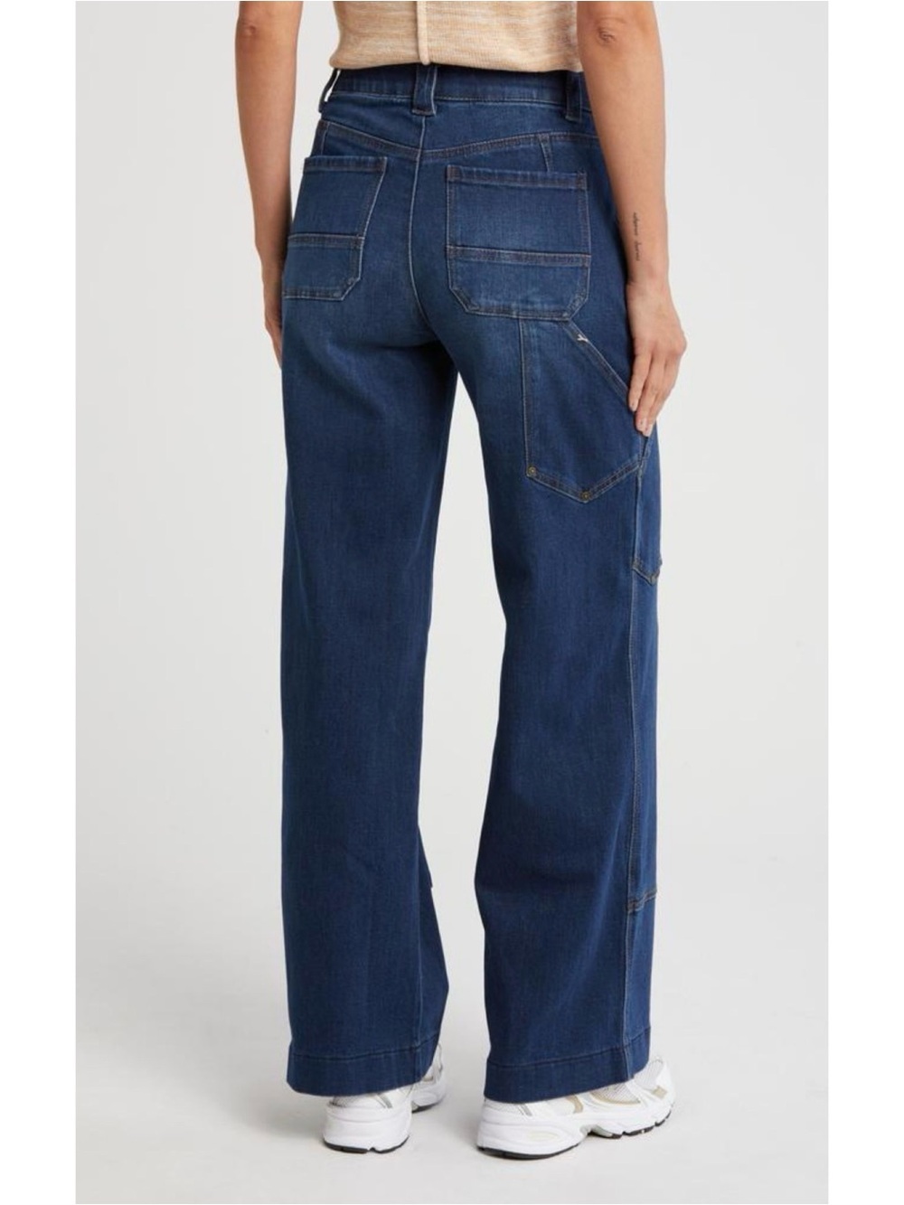 Democracy Ab Technology Wide Leg Utility Jeans High Rise Size 12 - Picture 2 of 11